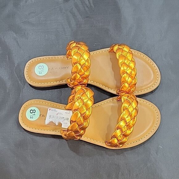 BRAND NEW ROCK&CANDY BRAIDED TWO-BAND SLIDE SANDALS - Picture 12 of 16